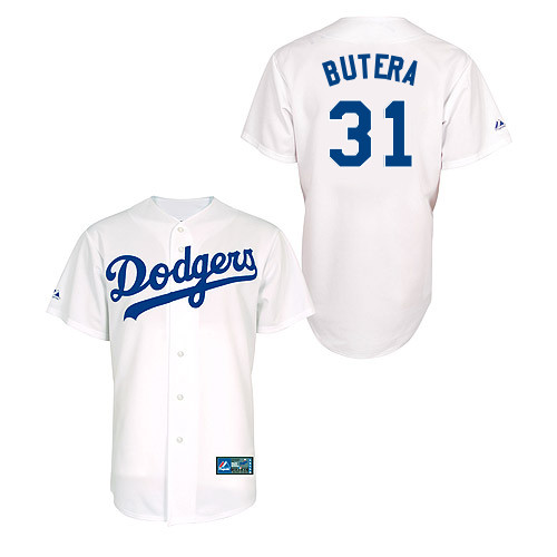 Drew Butera #31 Youth Baseball Jersey-L A Dodgers Authentic Home White MLB Jersey